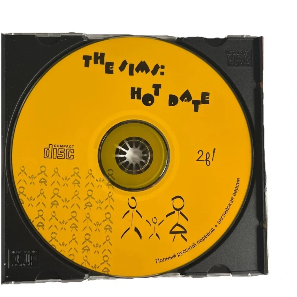 The Sims Hot Date Expansion Pack 2001 Windows PC CD-ROM FULL RUSSIAN TRANSLATION